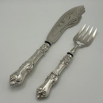 Thomas Turner - Electroplated - Service à poisson (2) -