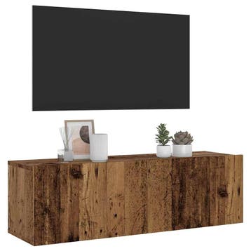 vidaXL Tv-wandmeubel 100x30x30 cm bewerkt hout oud, Verzenden