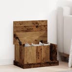 vidaXL Opbergbox 30x50x28 cm bewerkt hout oud houtkleurig, Verzenden, Nieuw