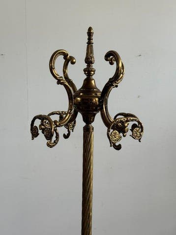 Porte-manteau - Laiton, Onyx - Style Hollywood Regency, Nieuw