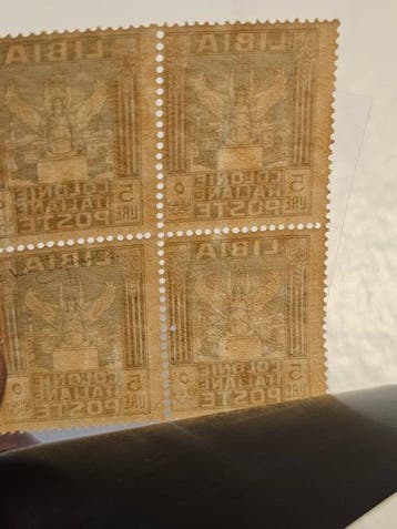 Libye italienne 1921 - Bloc de quatre - Sassone 31