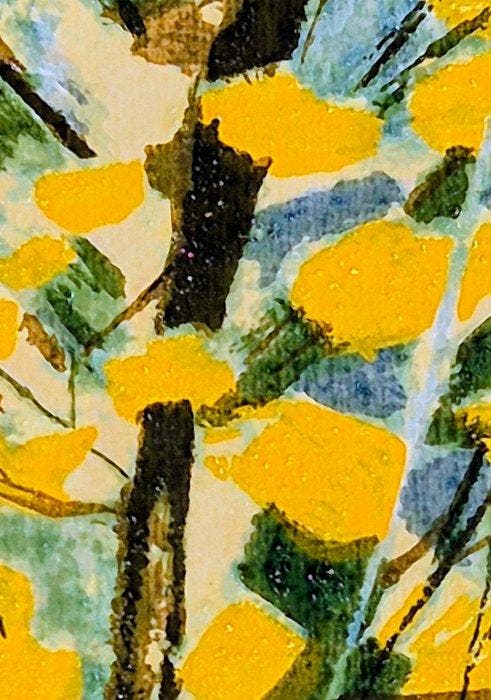 Michele Cascella (1892-1989) - Paesaggio fiorito con, Antiek en Kunst, Antiek | Overige Antiek