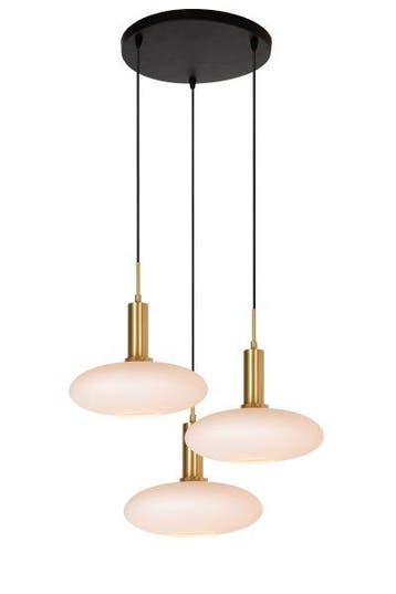 Hanglamp Lucide SINGALA -  - 3xE27 - Mat Goud /, Huis en Inrichting, Lampen | Hanglampen, Verzenden, Nieuw