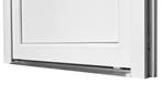 PVC Deur 3/4 glas Basic Plus b98xh204 cm wit, Ophalen of Verzenden, Buitendeur