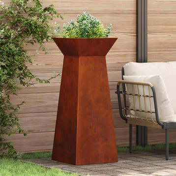 vidaXL Pilarenbak 2 st Roestkleurig 40 x 40 x 100 cm, Verzenden