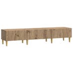 vidaXL TV Kast 147 x 34,5 x 30 cm Artisanaal eiken Bewerkt, Huis en Inrichting, Kasten |Televisiemeubels, Verzenden, Nieuw
