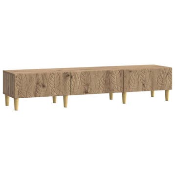 vidaXL TV Kast 147 x 34,5 x 30 cm Artisanaal eiken Bewerkt, Verzenden, Nieuw
