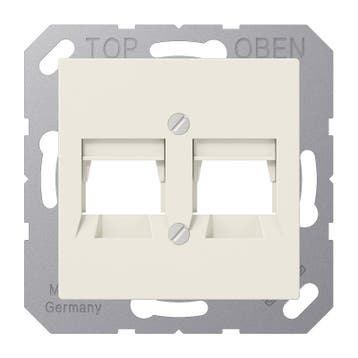 Jung AS500 Dual ITT Afdekking Wit - A569-2NITT, Verzenden