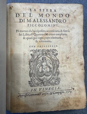 Alessandro Piccolomini - La Sfera del Mondo - 1579
