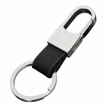 Fako Bijoux - Sleutelhanger - Metaal & PU Leer - Rond -, Verzenden, Nieuw