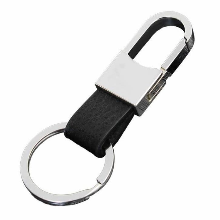 Fako Bijoux - Sleutelhanger - Metaal & PU Leer - Rond -, Verzamelen, Sleutelhangers, Verzenden