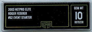 Netpro - 2003 - Rookie - Event Starter - Gem Mint - GMA 10 -