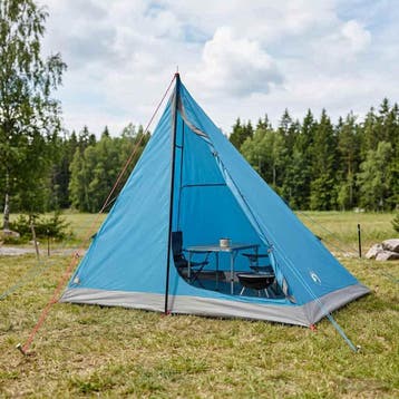 vidaXL Backpacking Tent 2-persoons Blauw 185T Polyester met, Verzenden
