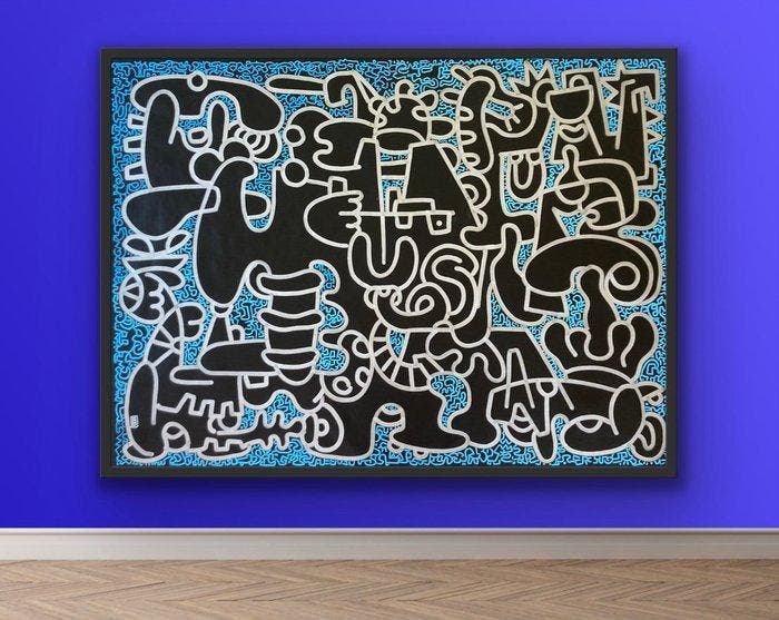Frantisek Florian - MOMP-KA XXL, Antiek en Kunst, Kunst | Schilderijen | Modern