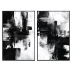 Aiana Roz - Abstract Diptych - Set of 2 Giclée on Canvas