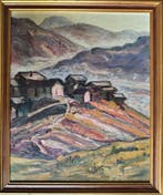 Joseph André Mussler (1904–1980) - Vue de Noës, Valais