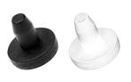 Set van 30 PVC-pluggen, buffers, bumpers (rond, 6,5 mm, zwa, Verzenden