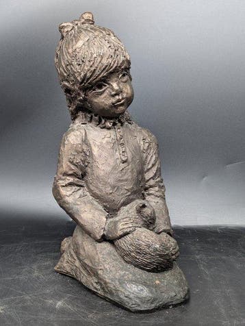 Figuur - Gilde Handwerk – Skulpturen-Paar „Kinder“ (2) -