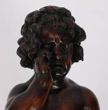 sculptuur, Vlaamse barokke putto - Berouw /