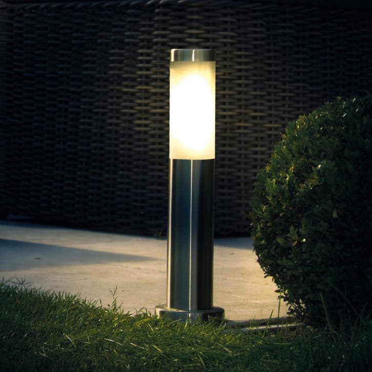 Tuinverlichting Modern Tuinlamp RVS Lech 3 Tuinverlichting, Tuin en Terras, Buitenverlichting, Minder dan 50 watt, Nieuw, Overige materialen