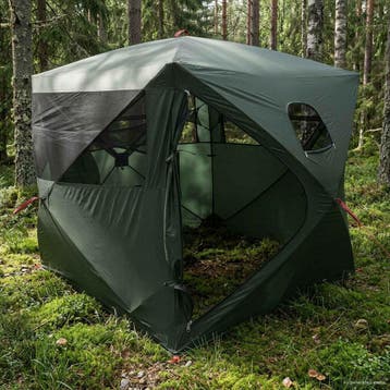 vidaXL Jacht Tent Leger Groen 2-persoons Polyester en Staal, Verzenden, Nieuw