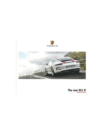 2017 PORSCHE 911 R HARDCOVER BROCHURE JAPANS