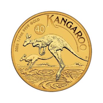 Gouden Kangaroo munt 2026 1/4 troy ounce