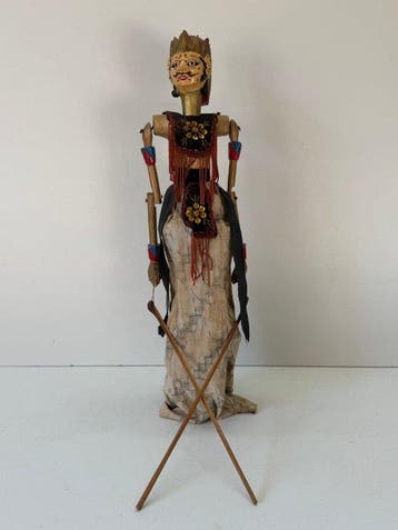 Wayang golek (5) - Bois, poussière - 1950-1960, Antiek en Kunst