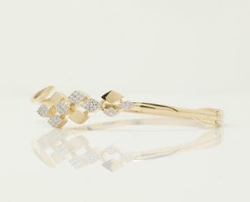 Armband - 14 karaat Geel goud - 0.43ct. tw. Diamant, Nieuw