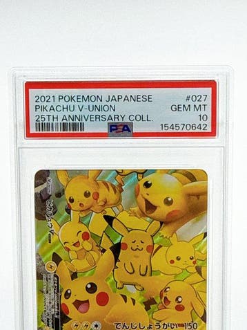 Pokémon - 1 Graded card - 2021 Pokémon Pikachu V-UNION, Nieuw