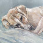 Dorien Plaat - Taking a puppy nap, Antiek en Kunst