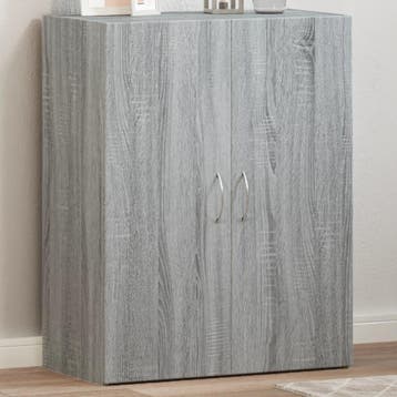 vidaXL Archiefkast 60x32x77,5 cm bewerkt hout grijs sonoma, Verzenden, Nieuw