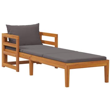 Loungebed massief hout | OP = OP | Sla nu toe (ligbed), Tuin en Terras, Verzenden, Gebruikt, Hout