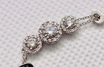 Recarlo - Tennis armband - 18 karaat Witgoud - 0.81ct. tw., Handtassen en Accessoires