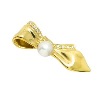 Mikimoto - Halsketting - 18 karaat Geel goud, Nieuw