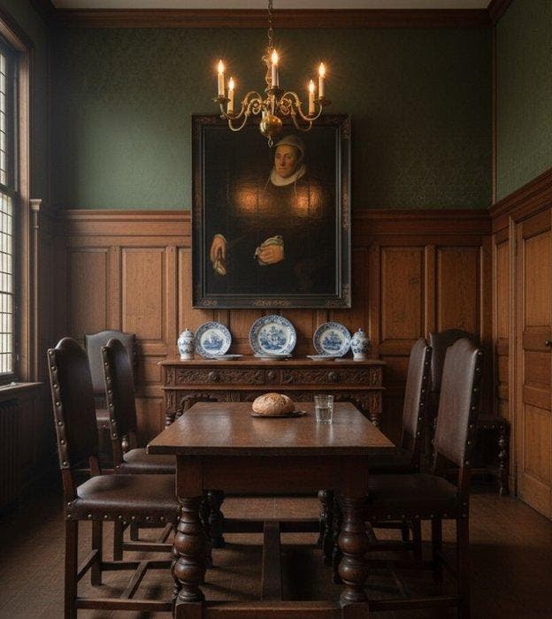 Nederlands School (c. 1700) - Portrait of a Dutch Burgheress, Antiquités & Art, Art | Peinture | Classique