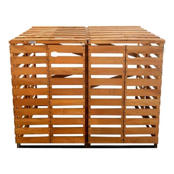 Lendo Online Wheelie Bin Surround Double 143x80x118 cm Bois