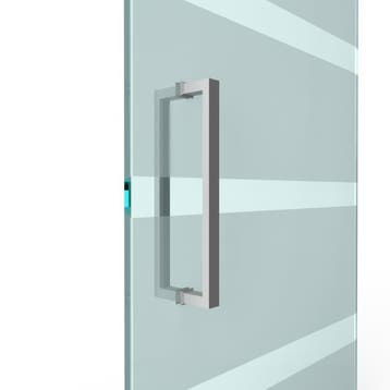 U-deurgreep met flens rechthoekig 30x15mm - L: 515x500mm - R, Doe-het-zelf en Bouw, Verzenden, Nieuw