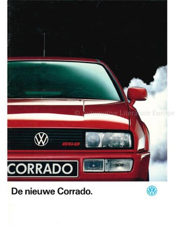 1989 VOLKSWAGEN CORRADO G60 BROCHURE NEDERLANDS