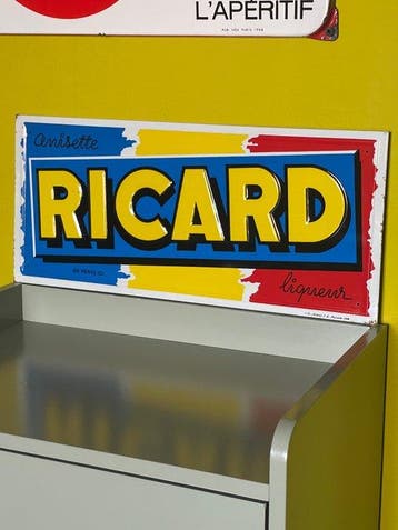 D. Andreis Marseille - RICARD Anisette likeur - Reclamebord