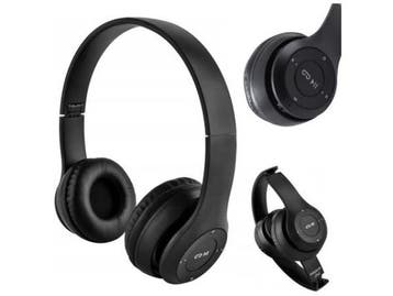 Veiling - p47 Draadloze bluetooth hoofdtelefoon zwart, Audio, Tv en Foto, Hoofdtelefoons, Nieuw