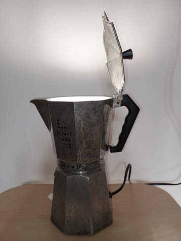 Lampe de table - Aluminium - Espresso, machine à café, lampe