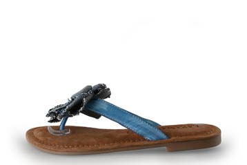 Lazamani Slippers in maat 36 Blauw, Kleding | Dames, Schoenen, Slippers, Lazamani, Zo goed als nieuw, Verzenden