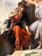 Diana Coomans (1861-1952) - Fanciulle a Pompei, Antiek en Kunst