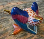 Herend - Figure - Gans mit Fischschuppenmuster - Porcelaine