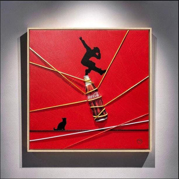 Giò Mondelli - Coca Cola, Antiquités & Art, Art | Peinture | Moderne