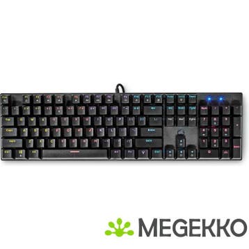 Nedis GKBDM110BKUS Bedraad Toetsenbord Zwart, Verzenden, Nieuw