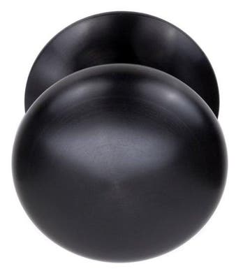 Voordeurknop BASIC LB65V Vast op Rozet PVD Gunmetal, Ophalen of Verzenden, Nieuw