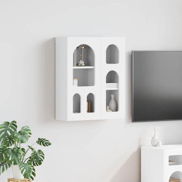 vidaXL Hangkast met plank ELST Wit 59 x 20 x 71,5 cm Bewerkt, Verzenden