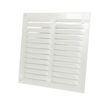 Aluminium schoepenrooster opbouw 250 x 250mm - WIT (1-2525W), Verzenden, Nieuw